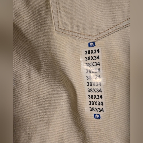 NEW Vintage Bill Blass Men's Jeans Tan with Blue Tone 38x34 - Picture 2 of 11